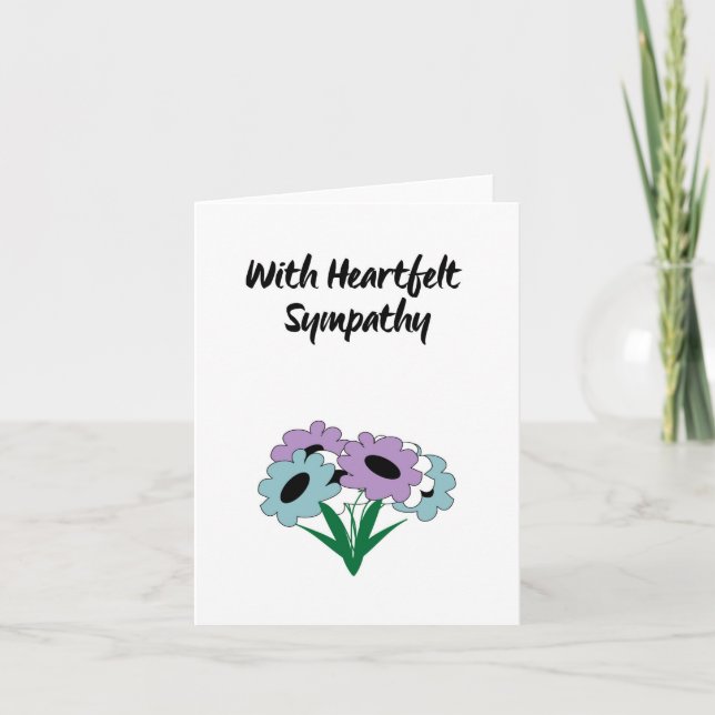 Carte Condoléances (Devant)