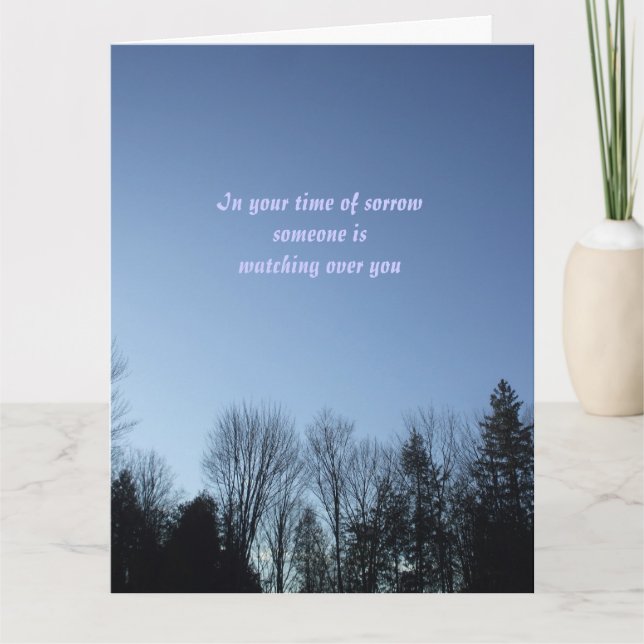 Carte Condoléances (Devant)