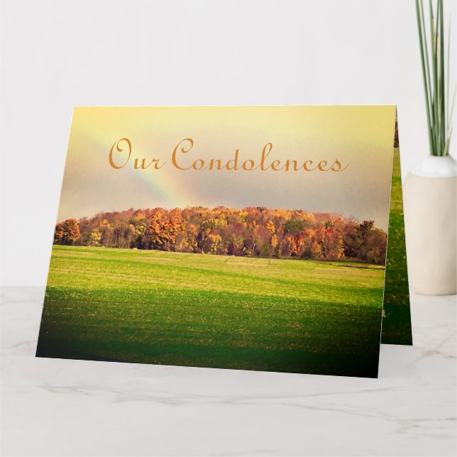 Carte Condoléances les plus profondes (Devant)