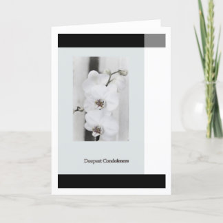 Carte Condoléances les plus sincères