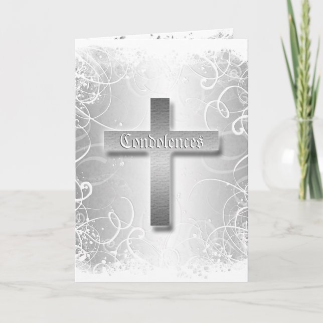 Carte Condolence funéraire deuil (Devant)