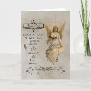 Carte Condolence/Sympathie personnalisable