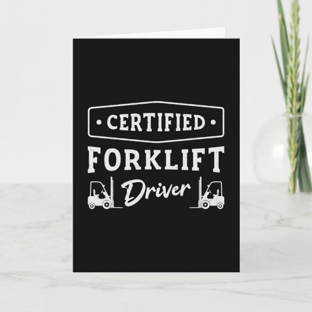 Carte Conducteur de chariots élévateurs Certifié Camion (Devant)