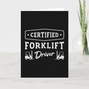 Carte Conducteur de chariots élévateurs Certifié Camion