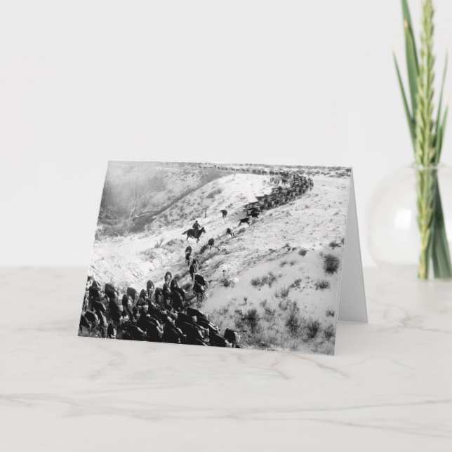 Carte Conduire du bétail en hiver. (Devant)