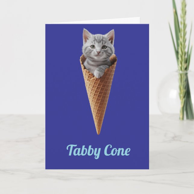 Carte Cône gris Tabby (Devant)