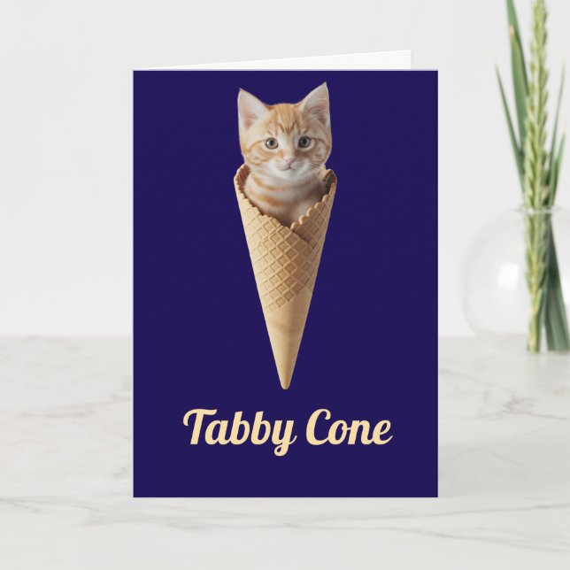 Carte Cône Tabby orange (Devant)