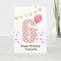Confetti Pink Polka Dot 6e anniversaire
