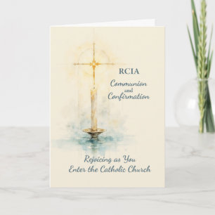 Carte Confirmation de la Communion RCIA Église Catholiqu