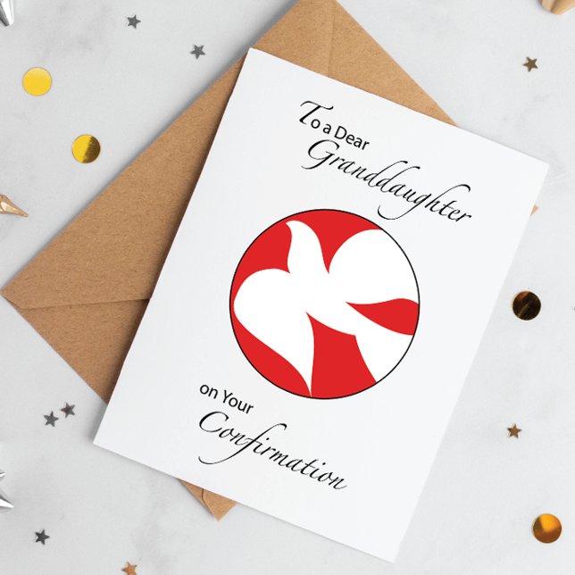 Carte Confirmation de la petite-fille (Créateur téléchargé)