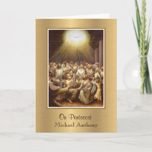 Carte Confirmation Esprit Saint Pentecôte Vierge Marie