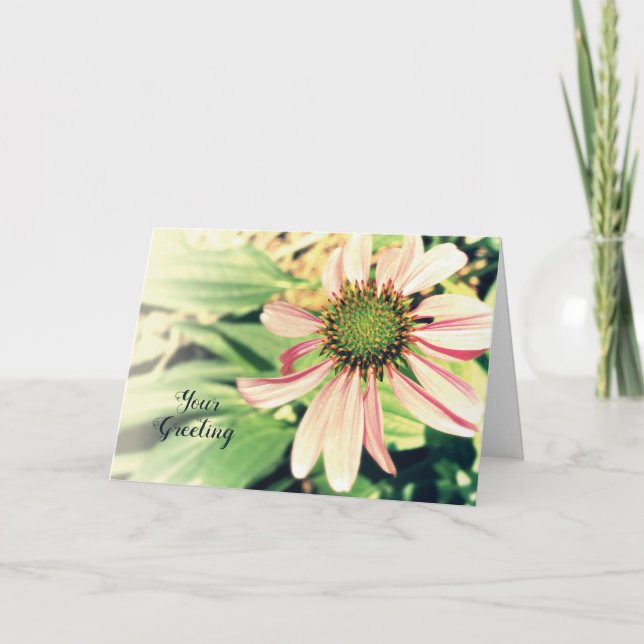 Carte Confleur rose Toute Occasion Personnalisable (Devant)