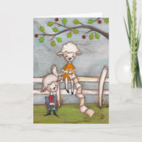 Confortable et confortable - Anniversaire CArd