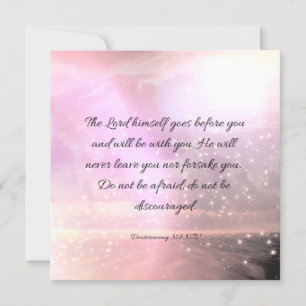 Carte Confortablement Motivationnel Écriture Bible Verse