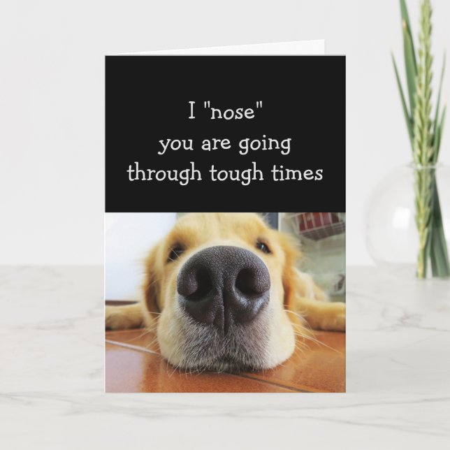 Carte Confortablement pour les temps difficiles mignon c (Devant)