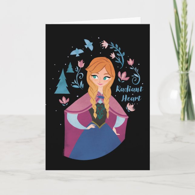 Carte Congelé 2 | Aquarelle Anna "Coeur Radiant" (Devant)