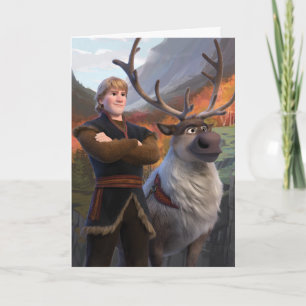 Carte Congelé 2   Kristoff & Sven - Les meilleurs amis