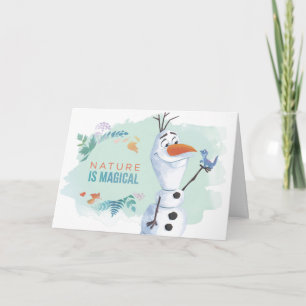 Carte Congelé 2 : Olaf   La Nature est magique