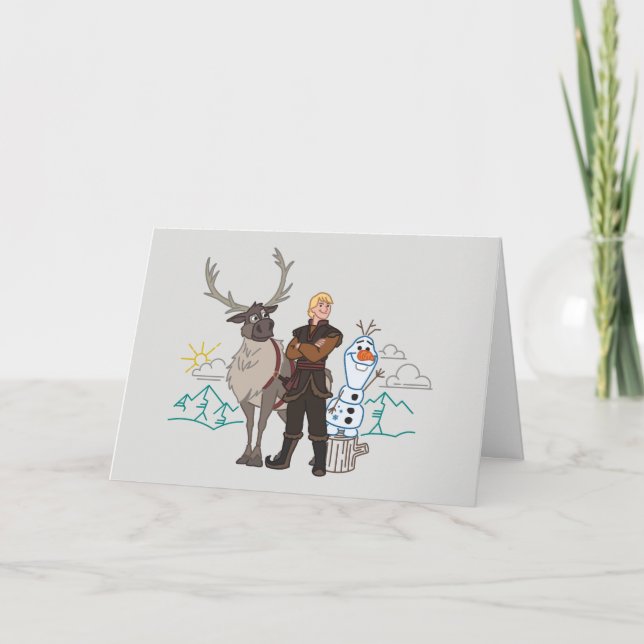 Carte Congelé 2 | Sven, Kristoff & Olaf (Devant)