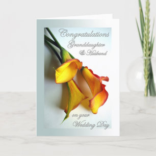 Carte Congrats à la petite-fille et au mari sur le