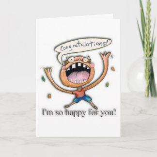 Carte Congrats ! Je suis si heureux pour vous !