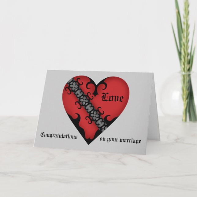 Carte Congrats médiévaux gothiques romantiques de (Devant)