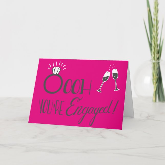 Carte Congrats sur votre fiançailles (Devant)