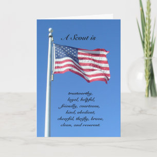 Carte Congratulation: A Scout Is...