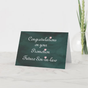 Carte Congratulation on your promotion Future Son-in-law