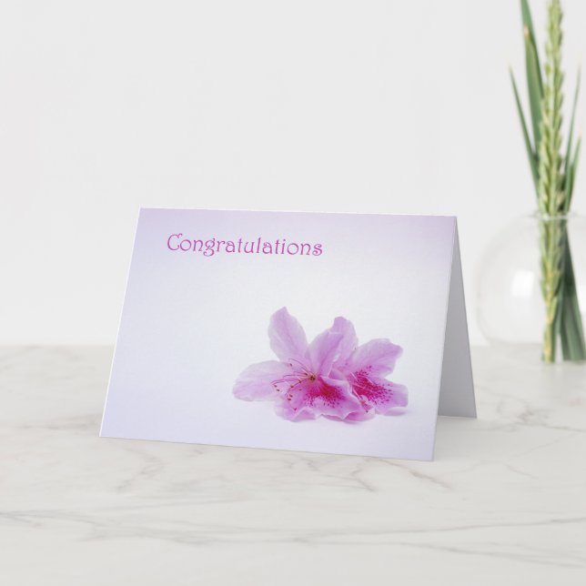 Carte Congratulations (Devant)