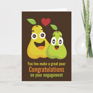 Carte Congratulations Grand Pear Humour