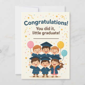 Carte Congratulations Little Graduate Card