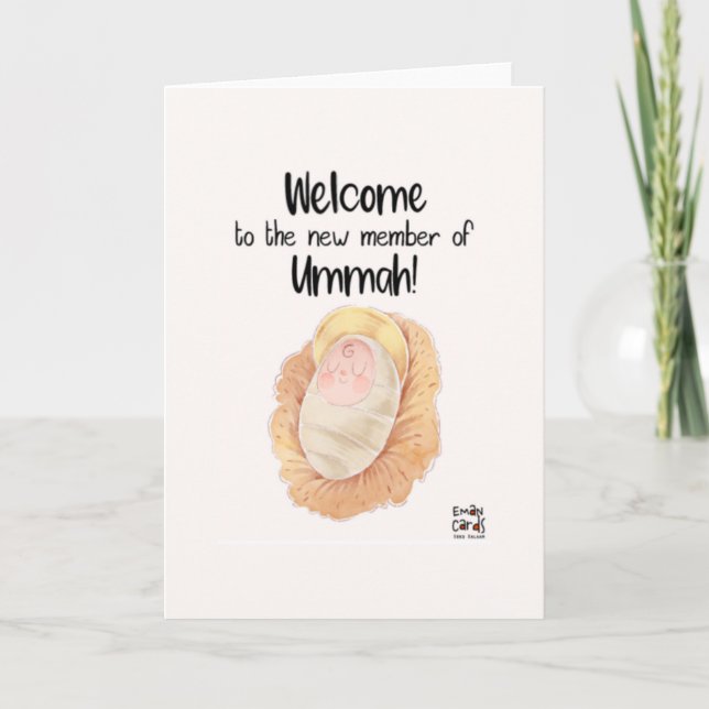 Carte Congratulations - Muslim New Born (Devant)