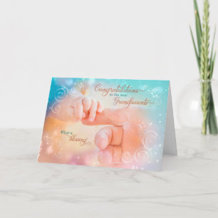 Carte Congratulations New Grandparents Tender Blessings