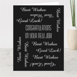 Carte Congratulations on New Job from All of Us, JUMBO