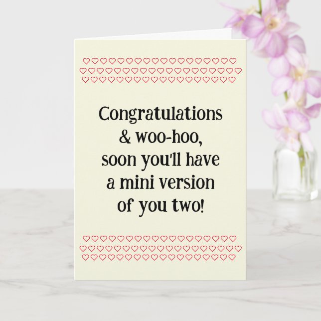 Carte Congratulations On Pregnancy, w. Sample Text, Card (Orchidée)