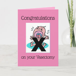 Carte Congratulations on your Vasectomy - Funny