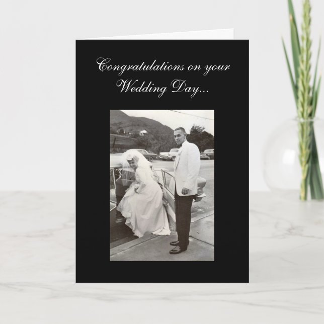 Carte Congratulations on your wedding day... (Devant)