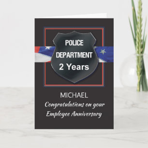 Carte Congrès d'anniversaire de deux ans des employés de