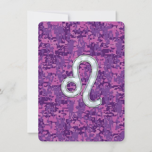 Carte Connexion Leo Zodiac sur Camouflage numérique Fuch (Devant)