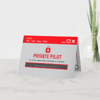 Connexion Pilote Privé Félicitations