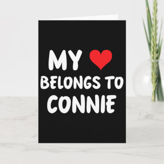 Carte Connie - Mon cœur appartient à Connie - Amour