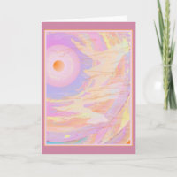 Conscience dbl Art Greeting Card dif avant/arrière