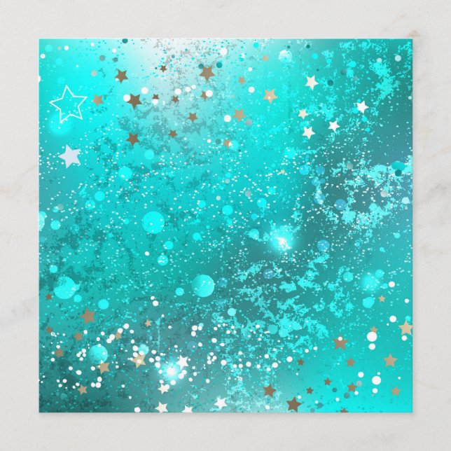 Carte Conseil Arrière - plan à huile Turquoise de la menthe (Devant)