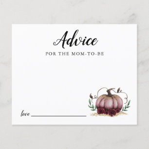 Carte conseil Baby shower Pink Little Citrouille