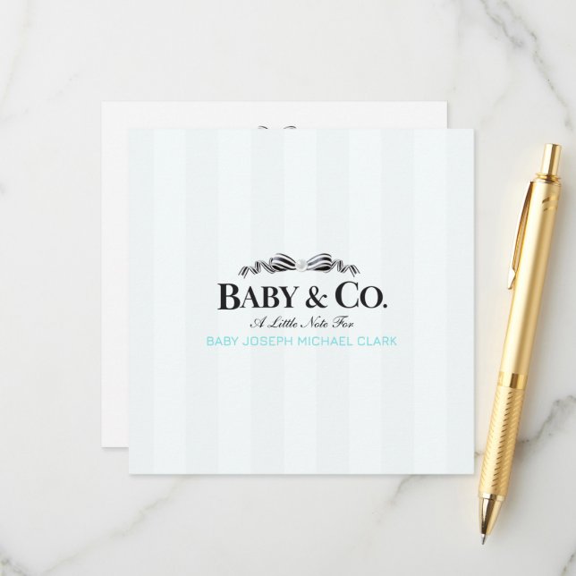 Carte Conseil Bébé & Co  (Devant/Arrière en situation)