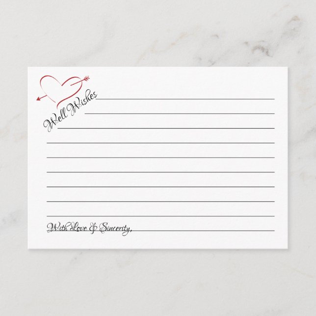 Carte Conseil Bien Souhaite Mariage Coeurs percés "Cartes de jar (Devant)