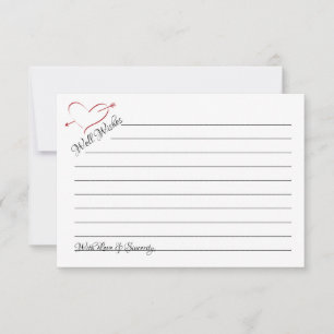 Carte Conseil Bien Souhaite Mariage Coeurs percés "Cartes de jar