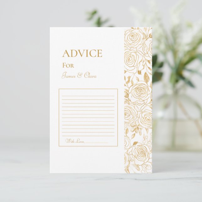 Carte Conseil Blooms dorés (Debout devant)