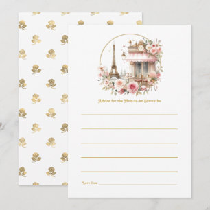 Carte Conseil Bonjour Bébé Café Parisien Baby shower